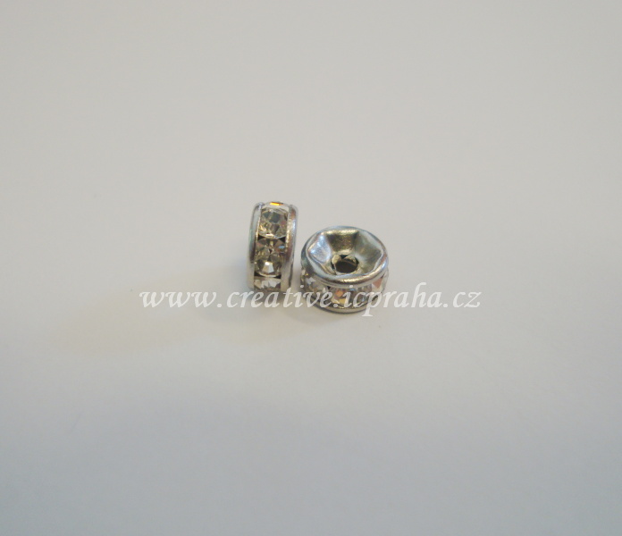 rondelka se šatony 6x3mm ocel 316